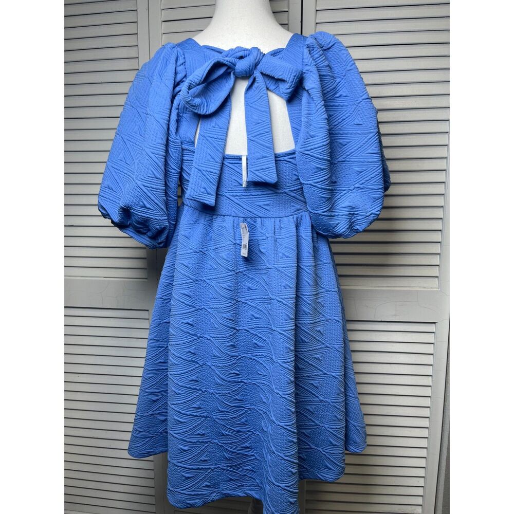 Free People Violet Mini Dress Size Small In Blue New With Tags $108 retail - Picture 10 of 10